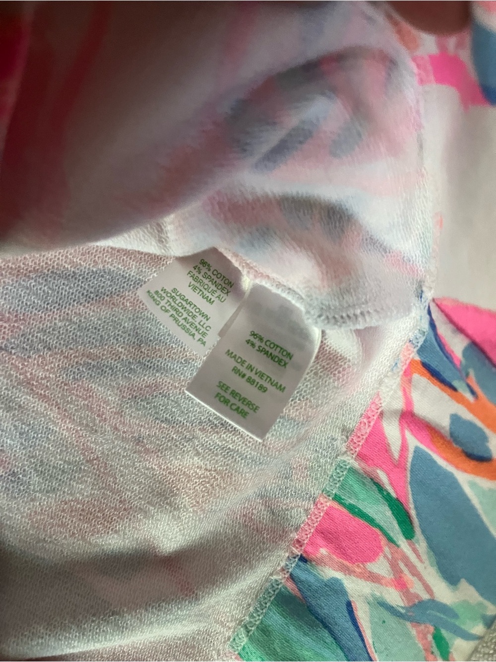 Lilly Pulitzer Small Pink Tropical Print Sleeveless Shift Dress Resort Preppy - Picture 8 of 9
